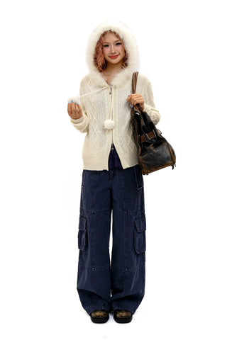 [Moromoro2] Washed Work Pants