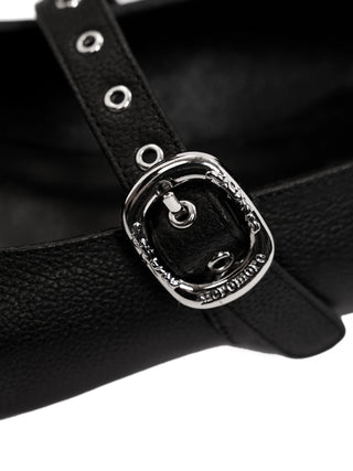 [moromoro2] Leather Ballet Flats