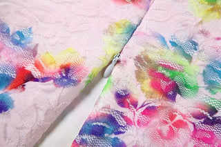 V neck lace flower print cami mini dress