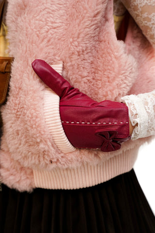 [Moromoro2] Pink Bow Zip Vest/Jacket