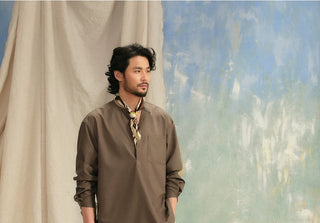 [CULTUM] Half Placket Shirt