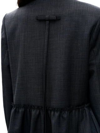 [Moromoro2] Collegiate Tailored Blazer and Pleated  Skirt Set
