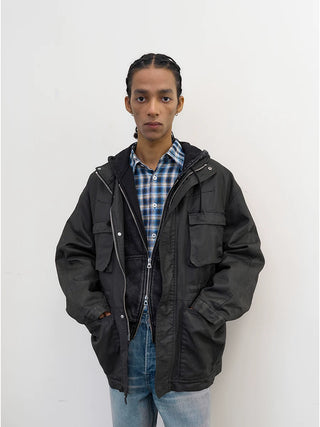 [NeverSeez] Linen Plaid Shirt