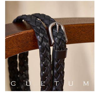 [CULTUM] Leather Woven Belt