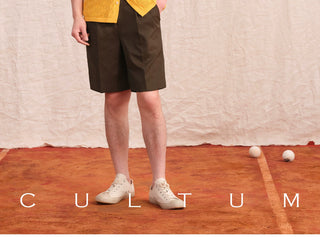 [CULTUM] Double Pleated Shorts