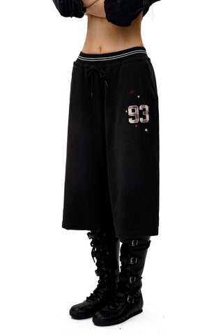[Moromoro2] Distressed Star Applique  Sweatpants