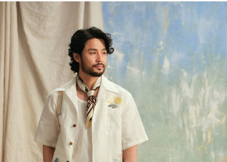 [CULTUM] Linen Cuban Collar Shirt