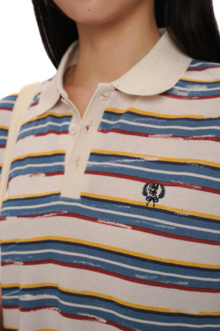 [moromoro2] Striped Crop T-Shirt