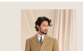 [CULTUM] Double-breasted Peak Lapel Suit Set