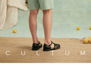 [CULTUM] Wave Texture Drawstring Shorts