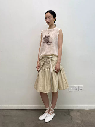 [NeverSeez] A-line Utility Skirt