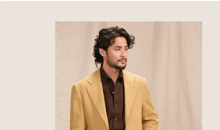 [CULTUM] Linen Single-Breasted Suit
