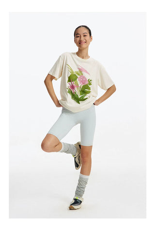 [CONP] Textured Graphics Sleeve T-shirt