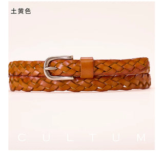[CULTUM] Leather Woven Belt