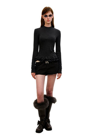 [Moromoro2] Long Sleeve Lace T-shirt