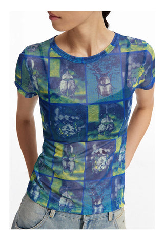 [CONP] Graphics Slim Fit Mesh T-shirt