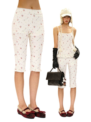 [Moromoro2] Rabbit Print Suede Pajama Gift  Set