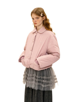 [Moromoro2] Bow Pocket Down Jacket