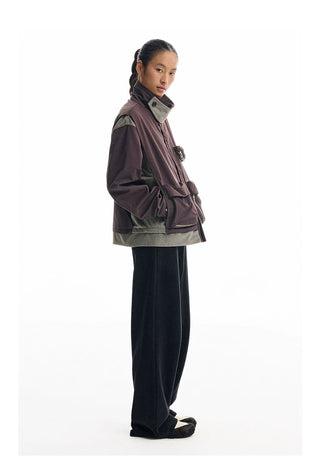 [CONP] Multi-pocket Spliced Jacket