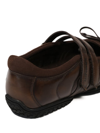 [Moromoro2] Leather Mary Jane Bow Flats