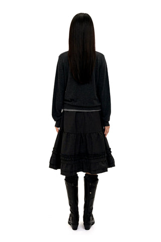 [Moromoro2] Faux Two-piece Polo Sweater