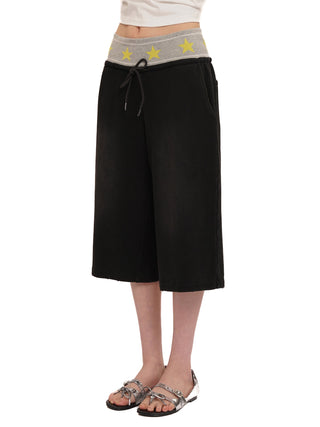 [moromoro2] Star Gradient Washed Casual  Shorts