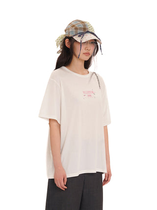 [Moromoro2] Distressed Print T-shirt
