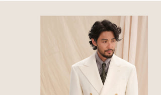 [CULTUM] Double-breasted Peak Lapel Suit Set