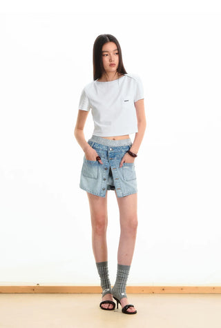 [NOTAWEAR] Envelope Collar Cotton T-Shirt
