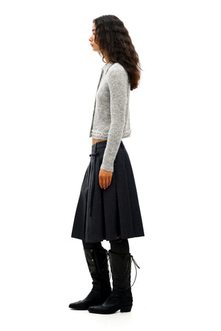 [Moromoro2] Wool Blend Collar Cardigan