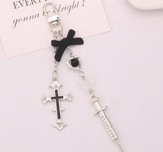 Cross & Bow charm