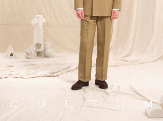 [CULTUM] Double-breasted Peak Lapel Suit Set