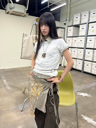 [NeverSeez] Lyocell-Wool Solid T-Shirt