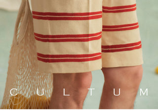 [CULTUM] Striped Knit Shorts