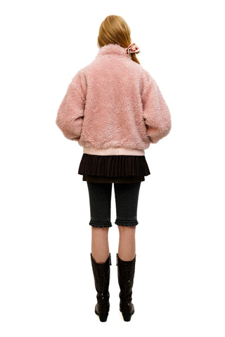 [Moromoro2] Pink Bow Zip Vest/Jacket