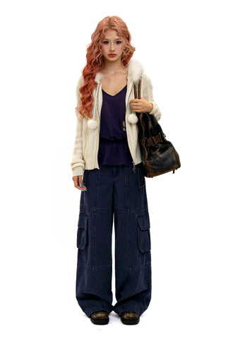 [Moromoro2] Washed Work Pants