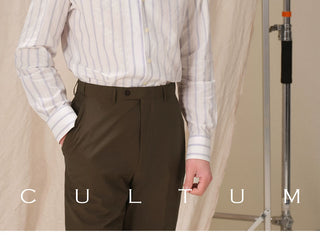 [CULTUM] Striped Easy-Care Shirt