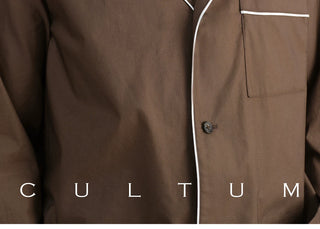 [CULTUM] Piped Pajama Shirt