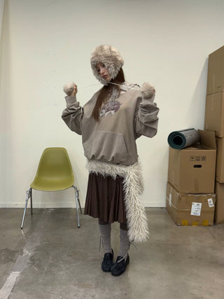 [NeverSeez] Printed Graphic Hoodie