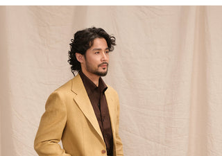 [CULTUM] Linen Single-Breasted Suit