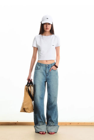 [NOTAWEAR] Envelope Collar Cotton T-Shirt