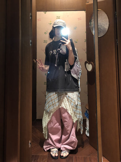 [moromoro2] Color Splatter Print T-shirt