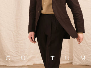 [CULTUM] Linen Single-Breasted Suit