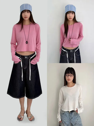 (2 colors) Modal Basic T-shirt