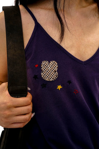 [Moromoro2] Rabbit Applique Stone Wash  Camisole