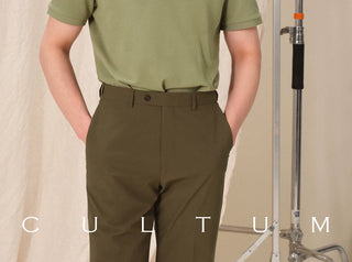 [CULTUM] Solid Color Polo Shirt