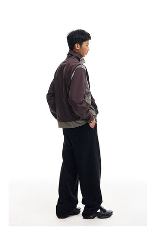 [CONP] Multi-pocket Spliced Jacket