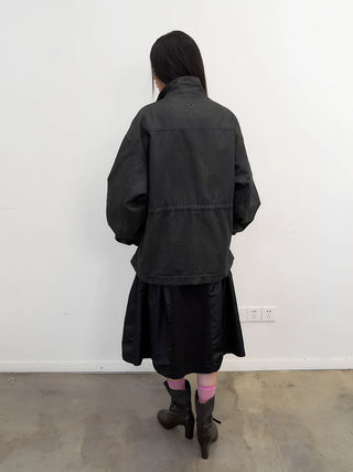 [NeverSeez] Distressed Waxed Workwear Jacket