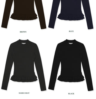 [Moromoro2] Long Sleeve Lace T-shirt