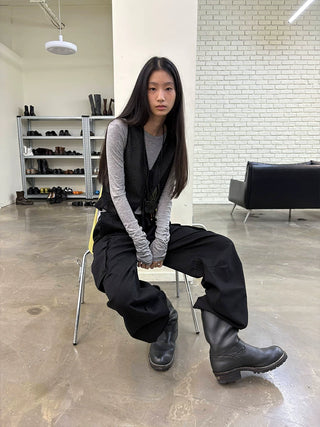 [NeverSeez] Solid Long-sleeve T-shirt